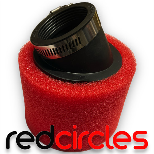 Filtro aria angolato rosso - filtro,